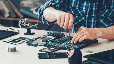 PC Technician doing DIY PC repairs 